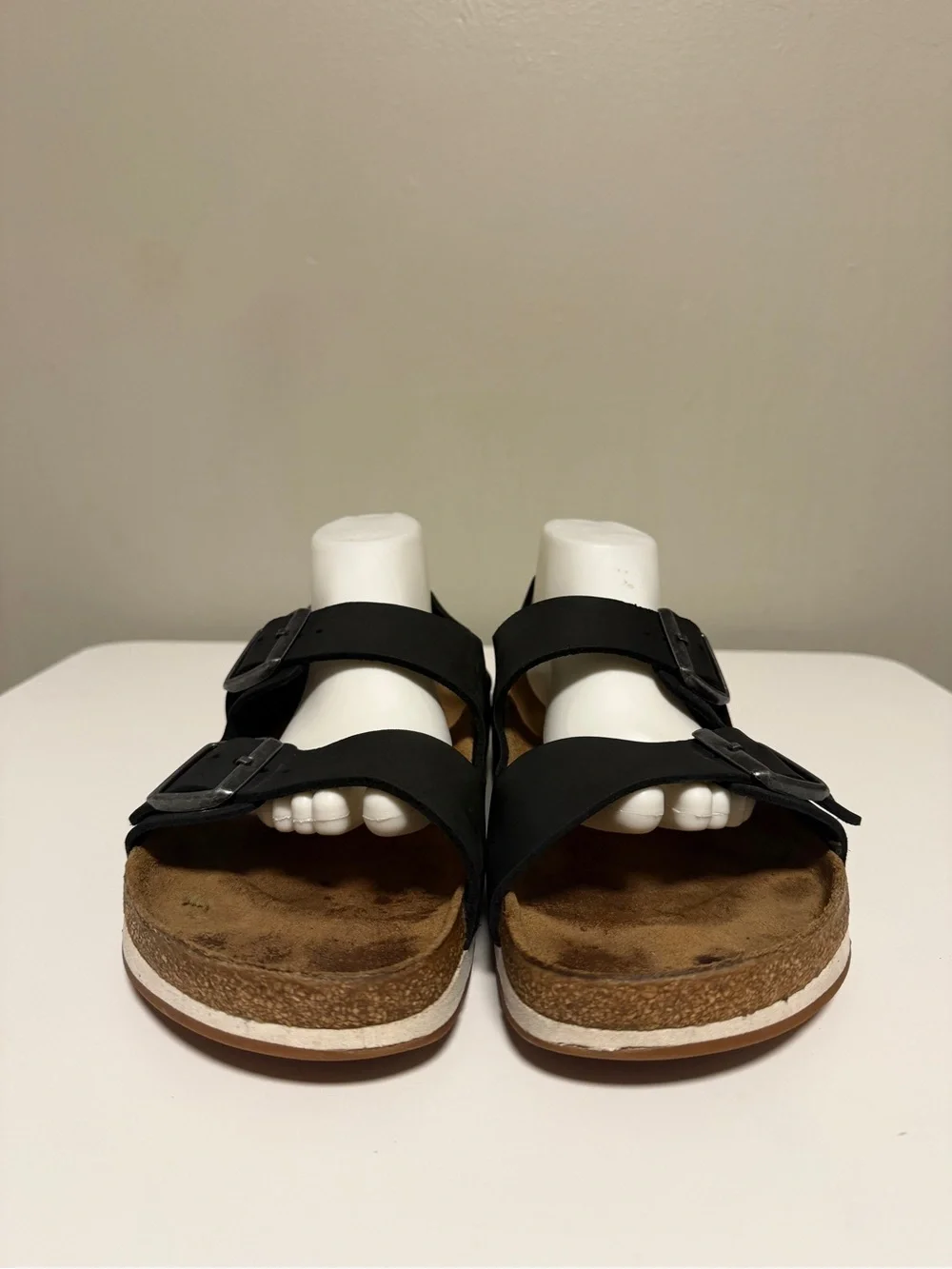Birkenstock Milano Black Leather Two Strap Slingback Sandals Men’s EU 43 US 10